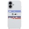 Etui BMW M Silicon Horizontal Line       MagSafe do iPhone 17 biały